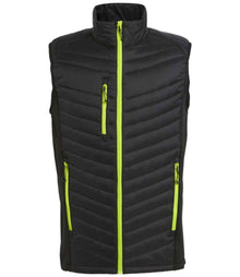 Regatta Navigate Hybrid Bodywarmer RG447 - Black/Lime Green