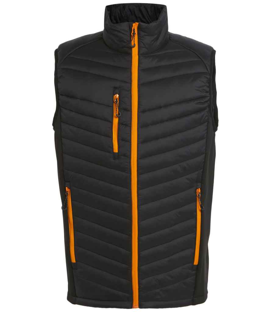 Regatta Navigate Hybrid Bodywarmer RG447 - Black/Orange Pop