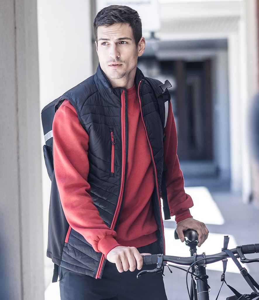 Regatta Navigate Hybrid Bodywarmer RG447 - RG447 Black/Classic Red Model