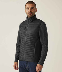 Regatta Navigate Hybrid Bodywarmer RG447 - RG447 Black/Seal Grey Model