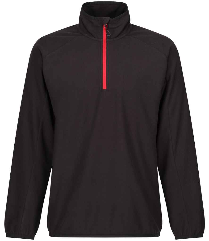 Regatta Navigate Half Zip Fleece RG452 - Black/Classic Red
