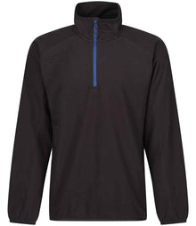 Regatta Navigate Half Zip Fleece RG452 - Black/New Royal Blue
