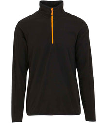 Regatta Navigate Half Zip Fleece RG452 - Black/Orange Pop