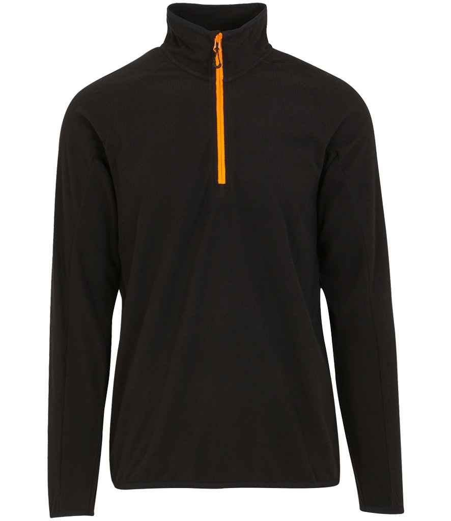 Regatta Navigate Half Zip Fleece RG452 - Black/Orange Pop