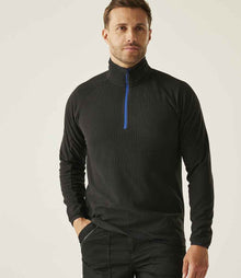 Regatta Navigate Half Zip Fleece RG452 - RG452 Black/New Royal Blue Model