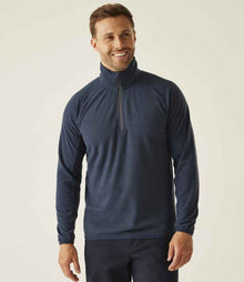 Regatta Navigate Half Zip Fleece RG452 - RG452 Navy/Seal Grey Model