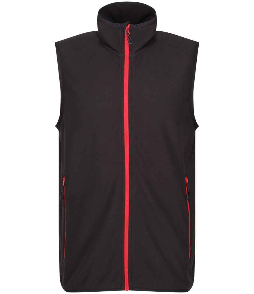 Regatta Navigate Fleece Bodywarmer RG453 - Black/Classic Red