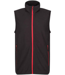 Regatta Navigate Fleece Bodywarmer RG453 - Black/Classic Red