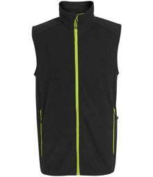Regatta Navigate Fleece Bodywarmer RG453 - Black/Lime Green