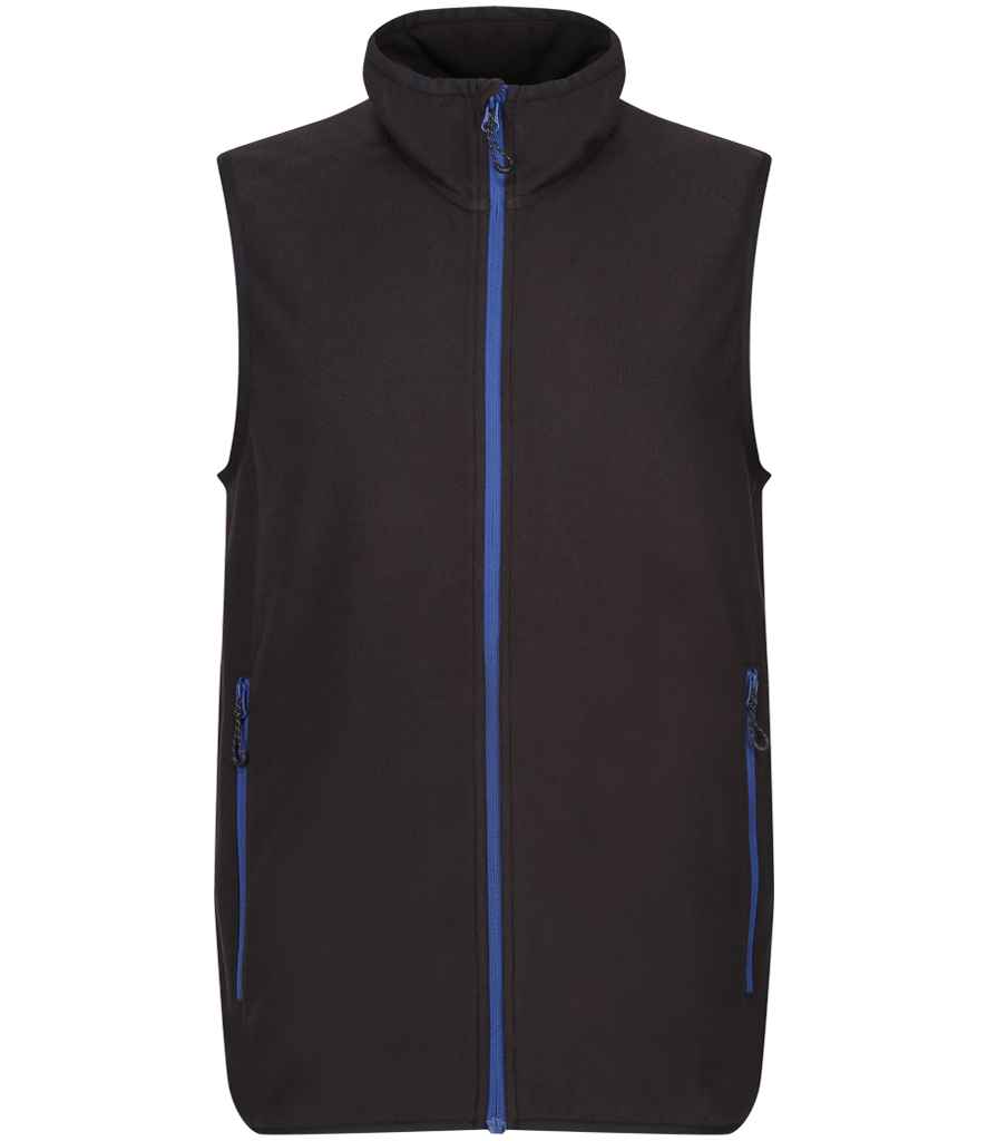 Regatta Navigate Fleece Bodywarmer RG453 - Black/New Royal Blue