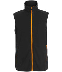 Regatta Navigate Fleece Bodywarmer RG453 - Black/Orange Pop