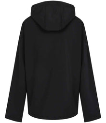 Regatta Navigate Two Layer Hooded Soft Shell Jacket RG454 - RG454 Black/Lime Green Back