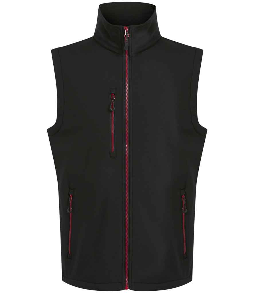 Regatta Navigate Two Layer Soft Shell Bodywarmer RG455 - Black/Classic Red