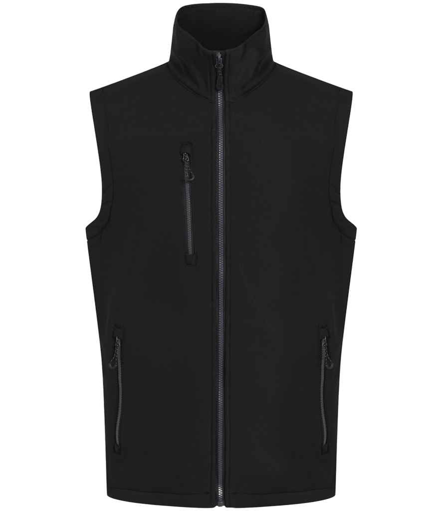 Regatta Navigate Two Layer Soft Shell Bodywarmer RG455 - Black/Seal Grey