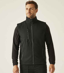 Regatta Navigate Two Layer Soft Shell Bodywarmer RG455 - RG455 Black/Seal Grey Model