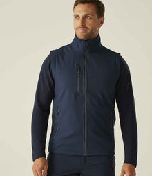 Regatta Navigate Two Layer Soft Shell Bodywarmer RG455 - RG455 Navy/Seal Grey Model