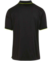 Regatta Navigate Polo Shirt RG456 - RG456 Black/Lime Green Back
