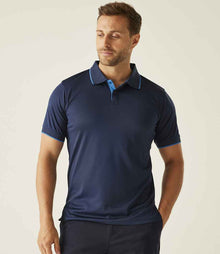Regatta Navigate Polo Shirt RG456 - RG456 Navy/French Blue Model