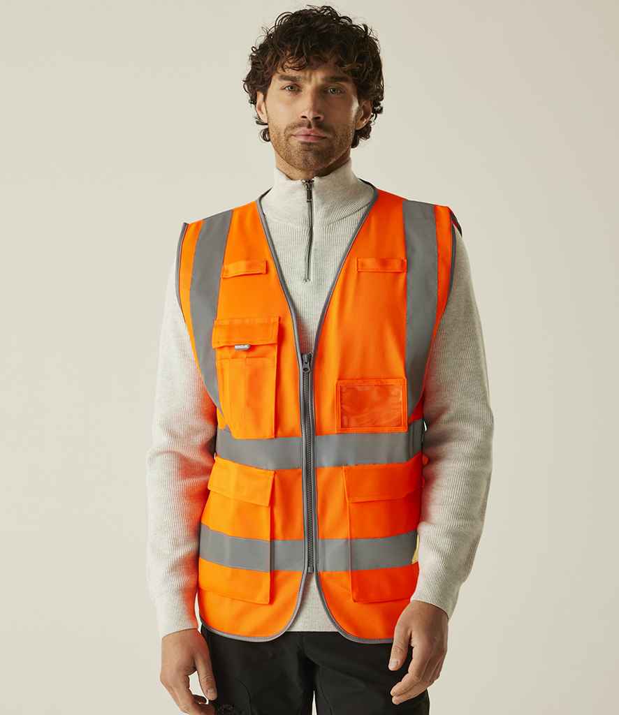 Regatta High Visibility Pro Executive Vest RG464 - RG464 Orange Model
