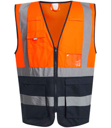 Regatta High Visibility Pro Executive Vest RG464 - Orange/Navy