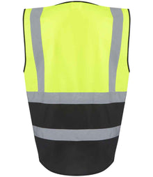 Regatta High Visibility Pro Executive Vest RG464 - RG464 Yellow/Black Back