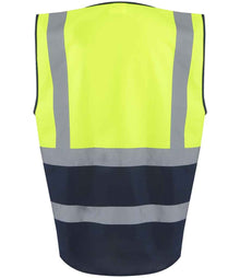 Regatta High Visibility Pro Executive Vest RG464 - RG464 Yellow/Navy Back