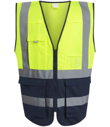 Regatta High Visibility Pro Executive Vest RG464 - Yellow/Navy