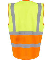 Regatta High Visibility Pro Executive Vest RG464 - RG464 Yellow/Orange Back