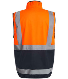 Regatta High Visibility Pro Full Zip Gilet RG469 - RG469 Orange/Navy Back
