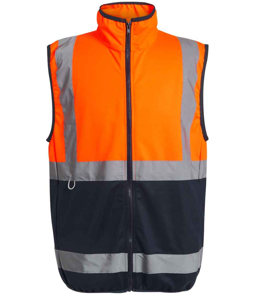 Regatta High Visibility Pro Full Zip Gilet RG469 - Orange/Navy