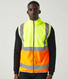 Regatta High Visibility Pro Full Zip Gilet RG469 - RG469 Yellow/Orange Model
