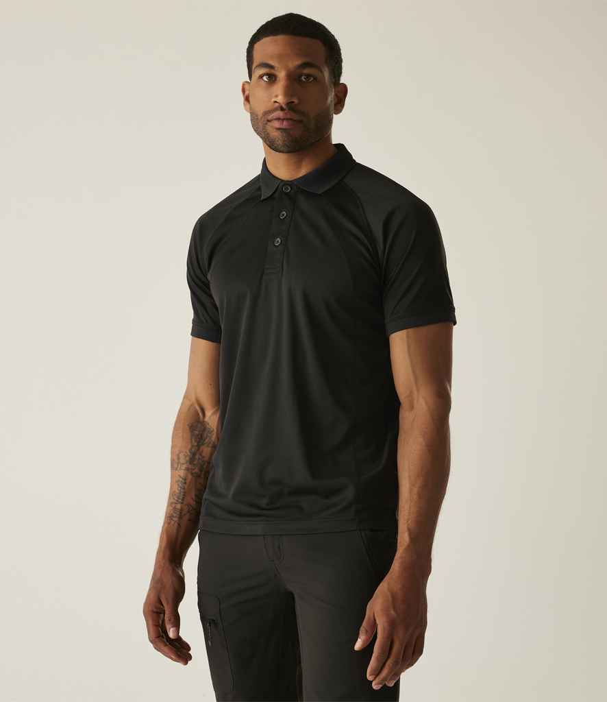 Regatta Coolweave Piqué Polo Shirt RG525 - RG525 Black Model