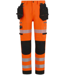 Regatta High Visibility Infiltrate Stretch Holster Trousers RG537 - Orange/Black