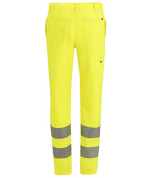 Regatta High Visibility Pro Contract Stretch Action Trousers RG547 - RG547 Yellow Back