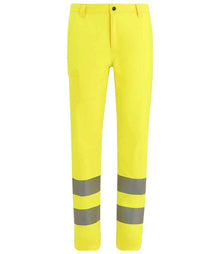 Regatta High Visibility Pro Contract Stretch Action Trousers RG547 - Yellow