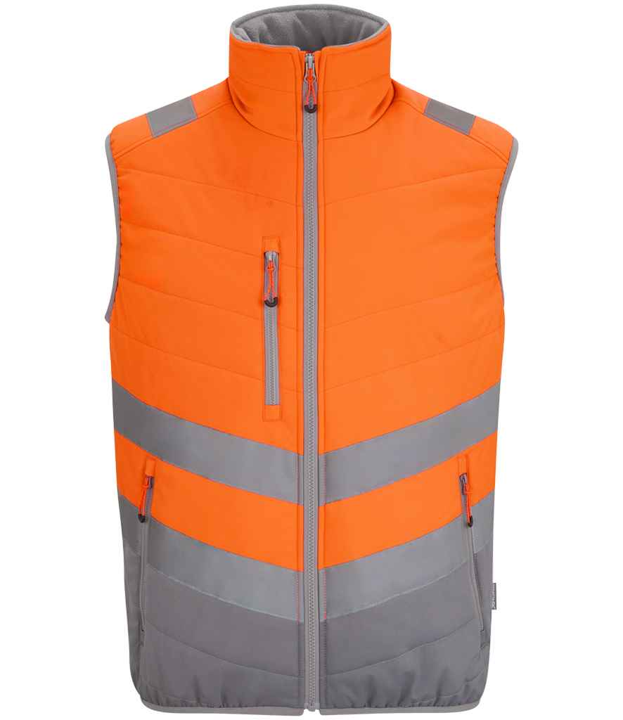 Regatta High Visibility Two Tone Thermal Baffle Bodywarmer RG549 - Orange/Grey