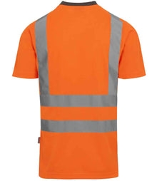 Regatta High Visibility Pro Contract T-Shirt RG554 - RG554 Orange Back