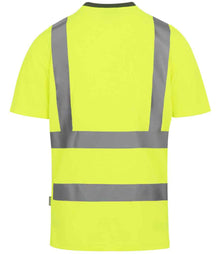 Regatta High Visibility Pro Contract T-Shirt RG554 - RG554 Yellow Back
