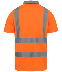 Regatta High Visibility Pro Contract Polo Shirt RG555 - RG555 Orange Back