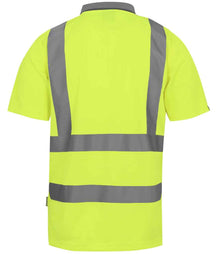 Regatta High Visibility Pro Contract Polo Shirt RG555 - RG555 Yellow Back