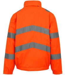 Regatta High Visibility Pro Contract Dover Jacket RG556 - RG556 Orange Back