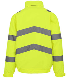 Regatta High Visibility Pro Contract Dover Jacket RG556 - RG556 Yellow Back