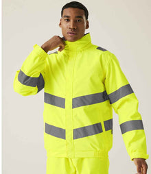 Regatta High Visibility Pro Contract Dover Jacket RG556 - RG556 Yellow Model