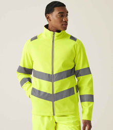 Regatta High Visibility Pro Contract Ablaze Soft Shell Jacket RG557 - RG557 Yellow Model