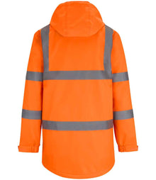 Regatta High Visibility Pro Contract Dover Parka RG559 - RG559 Orange Back