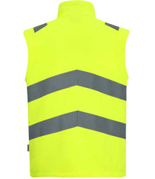 Regatta High Visibility Pro Contract Ablaze Soft Shell Bodywarmer RG560 - RG560 Yellow Back