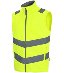 Regatta High Visibility Pro Contract Ablaze Soft Shell Bodywarmer RG560 - RG560 Yellow Side