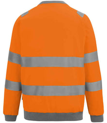 Regatta High Visibility Pro Contract Crew Neck Sweatshirt RG563 - RG563 Orange Back