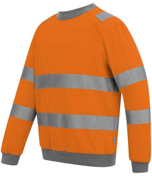 Regatta High Visibility Pro Contract Crew Neck Sweatshirt RG563 - RG563 Orange Side