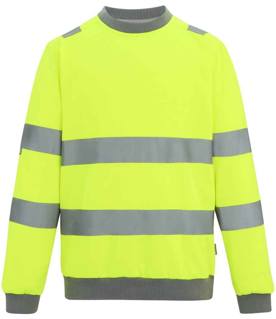 Regatta High Visibility Pro Contract Crew Neck Sweatshirt RG563 - Yellow